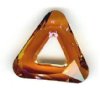 1 20mm Swarovski Copper Crystal Triangle
